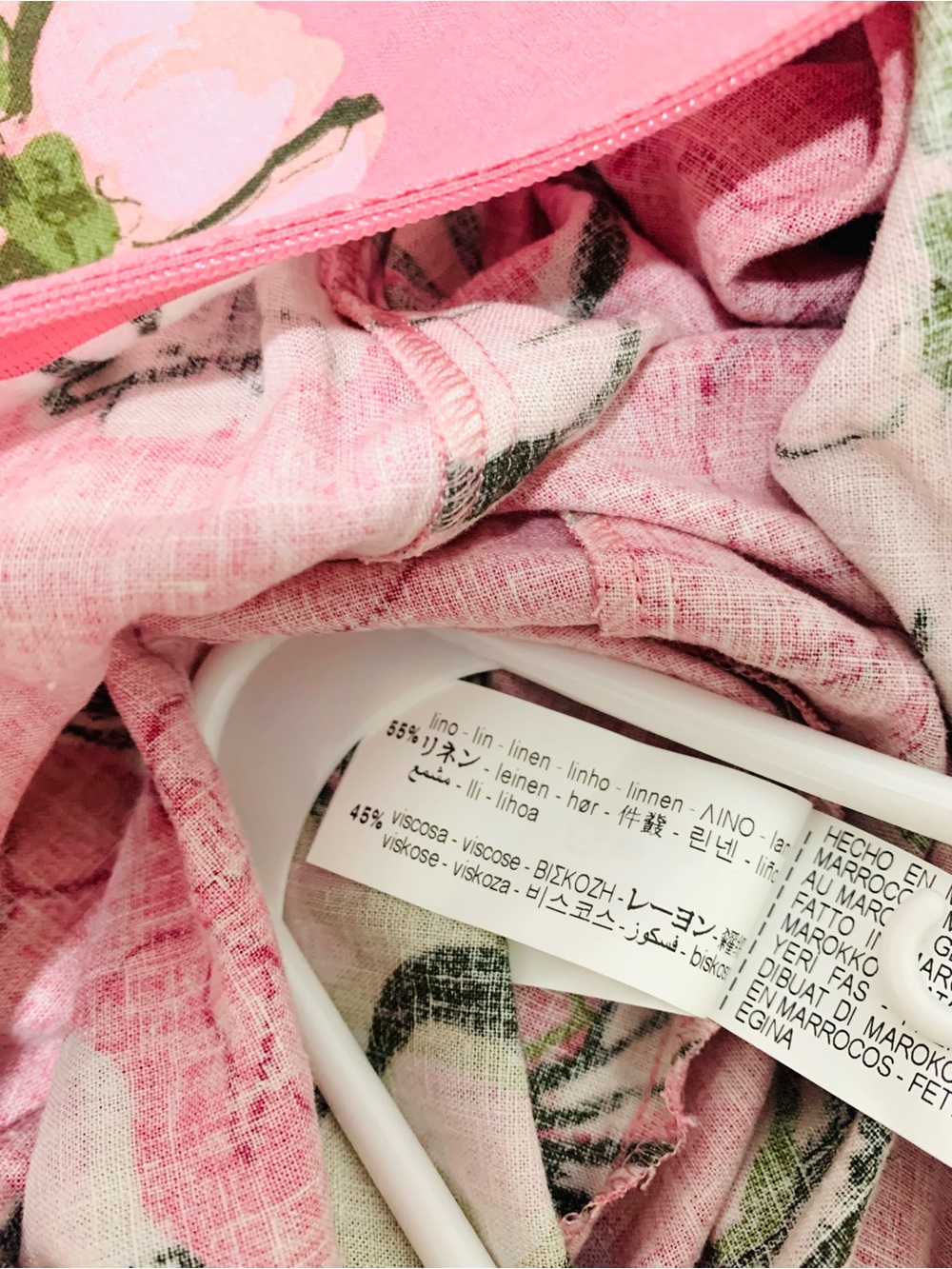 ZARA Pink Floral Cutout Midi Dress - NWT - Picture 11 of 11